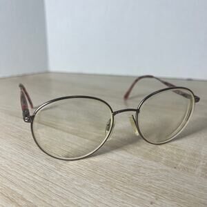 Safilo Elasta 4589 TP5 Eyeglasses Round Gunmetal Red Tortoise 55-19-135